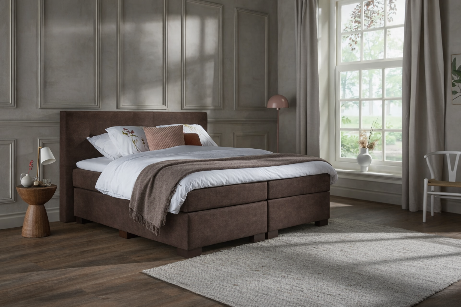 Box Spring Brown Showroom – Boxspring.nl