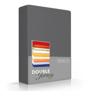 Hoeslaken Double - Jersey - Antraciet