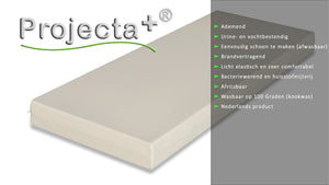 Eigenschappen Koudschuimmatras Projecta Plus HR40 - Met beschermende hoes - Beige